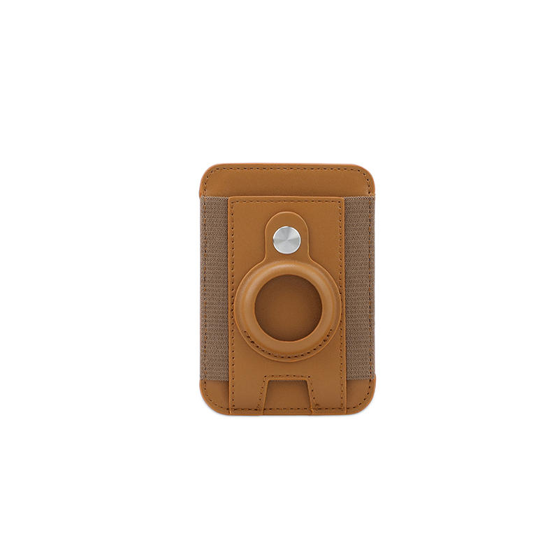 MARZ - Santhome® Magnetic Phone Cardholder with Santhome Tag Pocket - Tan
