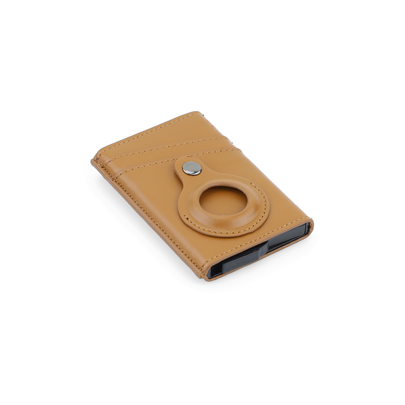 TROMSI - Santhome® PU Card Holder with Santhome Tag pocket - Tan