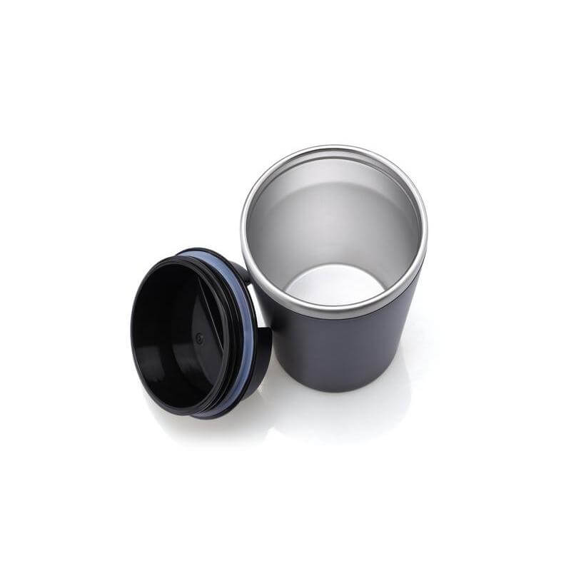MOSS - Giftology Steel/PP Double Wall Tumbler - 350ml - Black