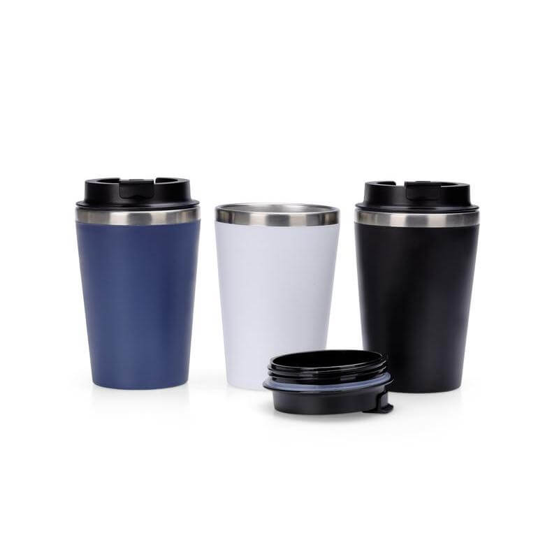 MOSS - Giftology Steel/PP Double Wall Tumbler - 350ml - Black
