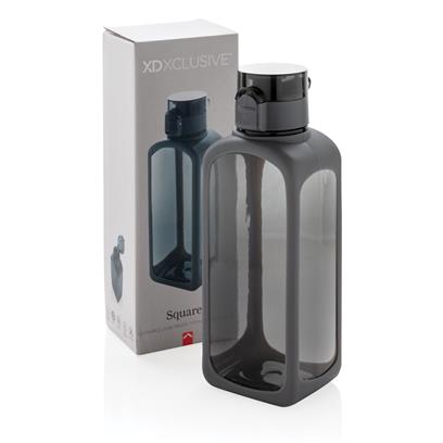 SQUARED – XDXCLUSIVE Lockable Leak Proof Tritan Water Bottle – Black