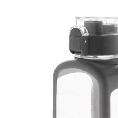 SQUARED – Lockable Leak Proof Tritan Water Bottle-Transparent