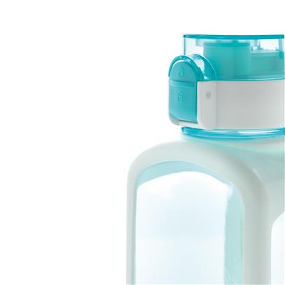 SQUARED – XDXCLUSIVE Lockable Leak Proof Tritan Water Bottle – Blue