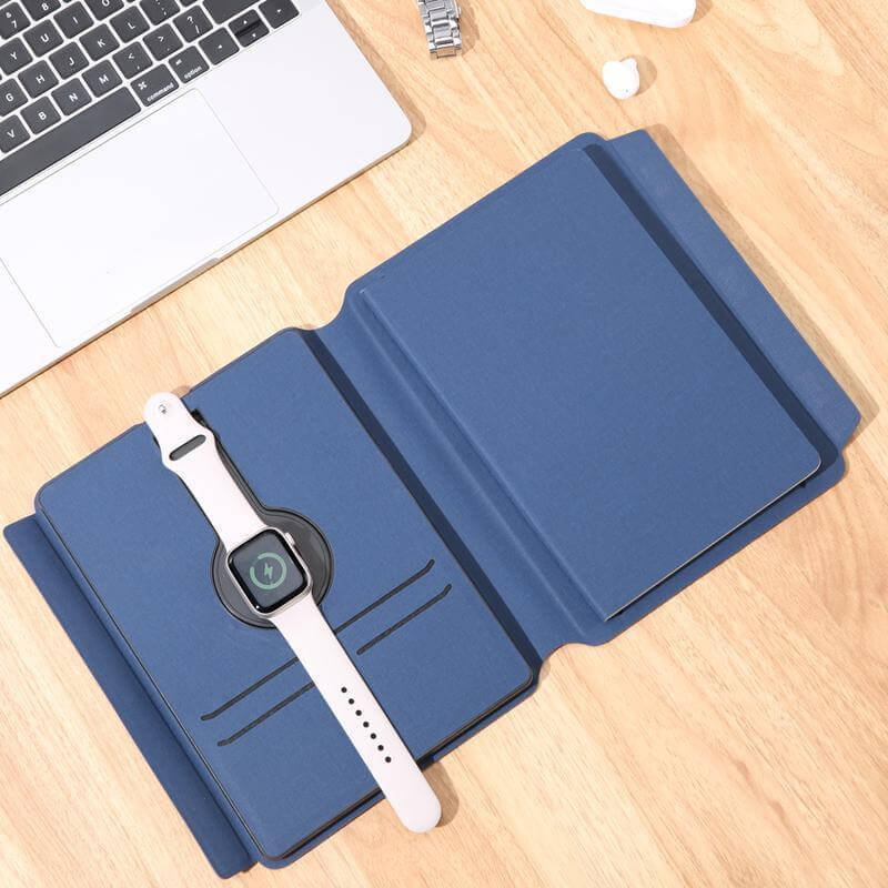 ONEX - CHANGE ZERO Recycled 10000mAh 15W MagSafe Wireless A5 Organizer 32GB - Navy Blue