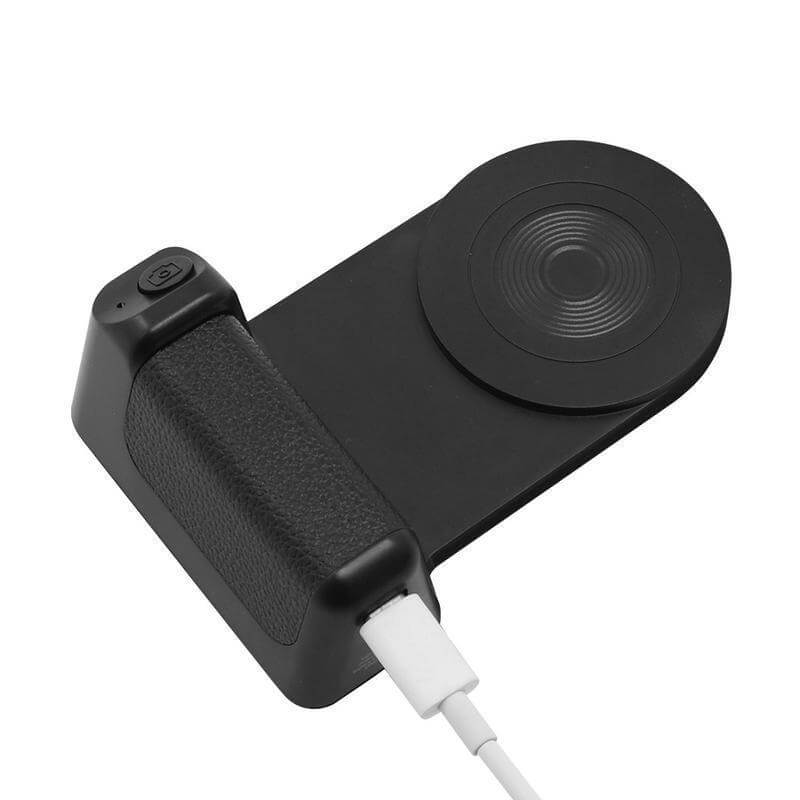 KORMAN - @memorii® Magnetic Phone Stand with 15W Wireless Charging and Remote Shutter - Black