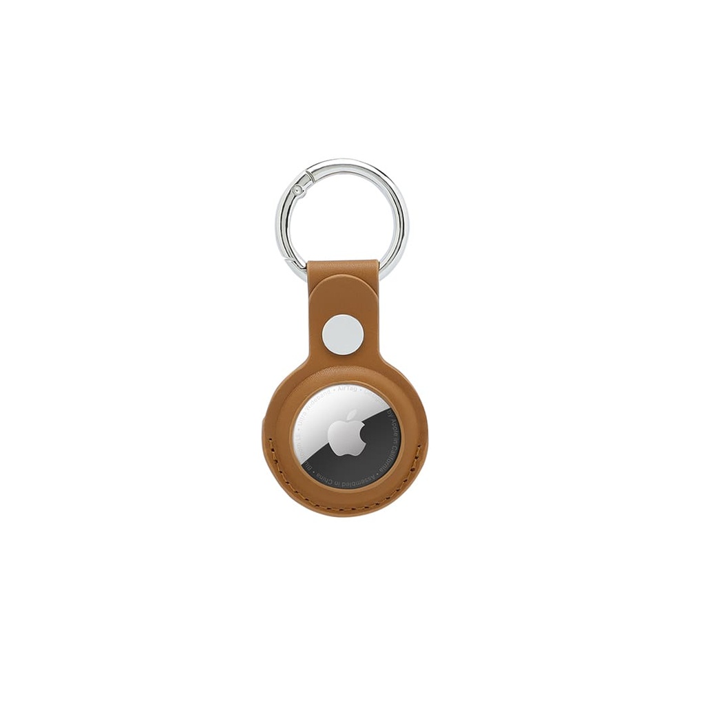 LEEVI - Santhome® PU Keychain with Santhome Tag pocket - Tan