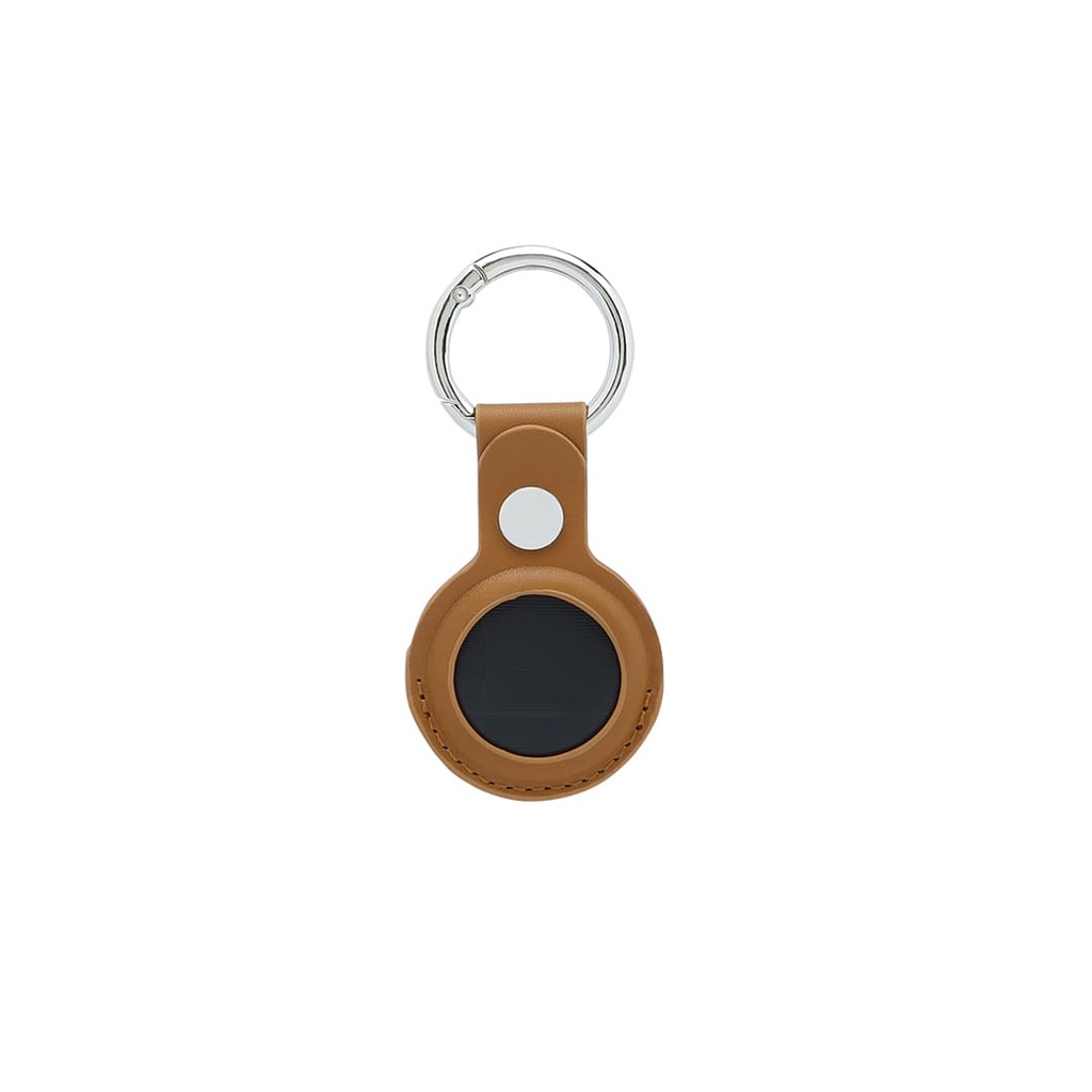 LEEVI - Santhome® PU Keychain with Santhome Tag pocket - Tan