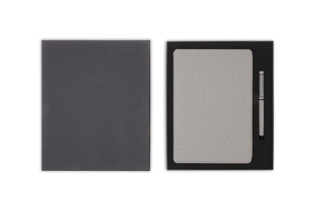 VARDIM - CHANGE ZERO Sustainable Gift Set with Refillable Notebook & Pen - Grey
