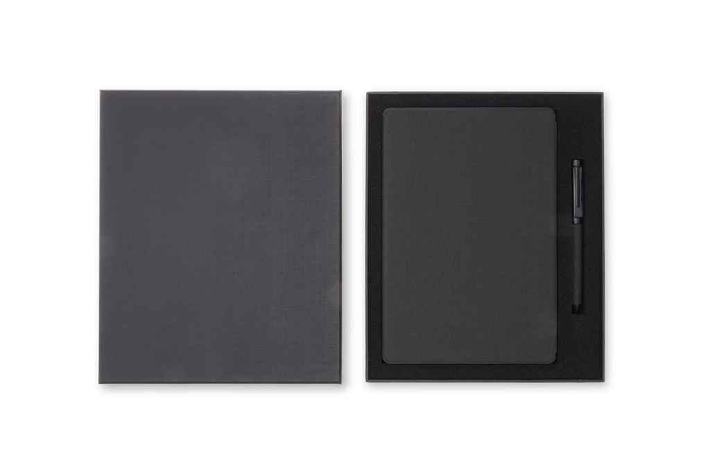 VARDIM - CHANGE ZERO Sustainable Gift Set with Refillable Notebook & Pen - Black