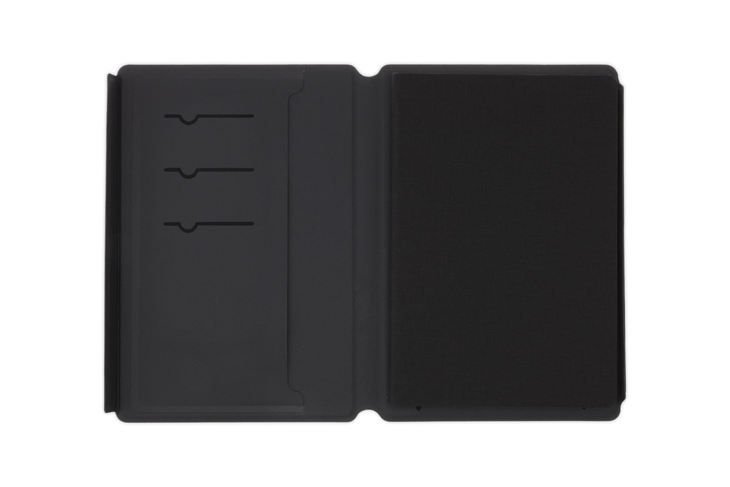 TESSIN - CHANGE ZERO Sustainable Gift Set with Refillable Notebook, Pen & Cardholder - Black