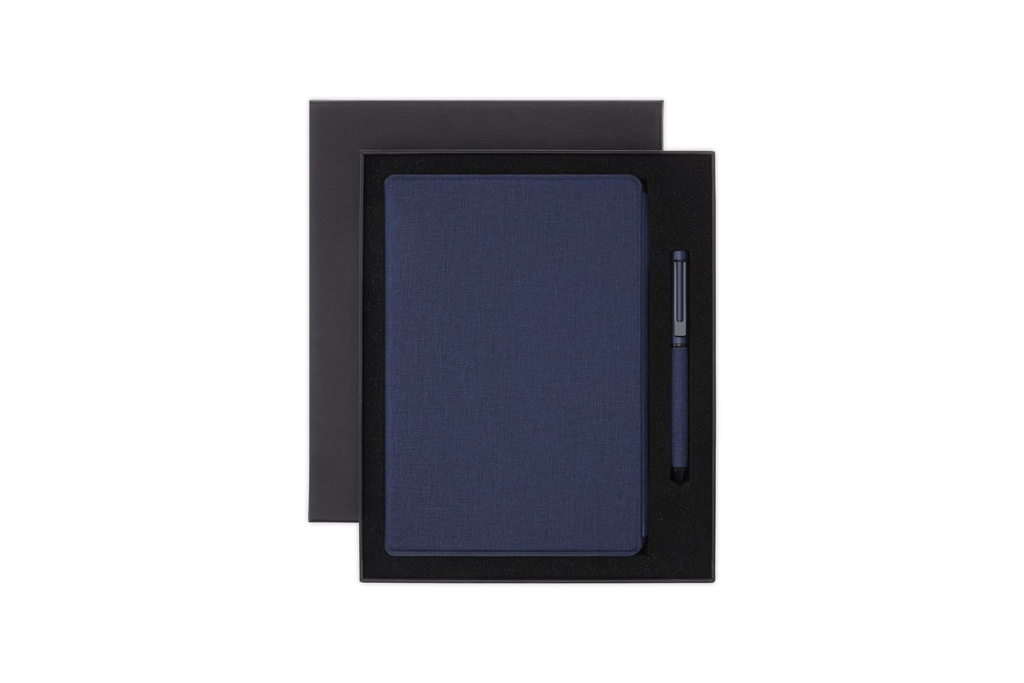 VARDIM - CHANGE ZERO Sustainable Gift Set with Refillable Notebook & Pen - Navy