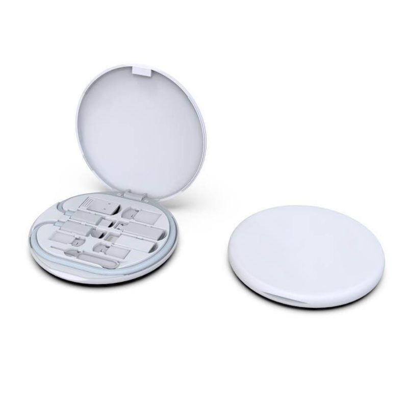 OSLO Mag - @memorii Recycled 15W Magnetic Wireless Charger Multicable Set - White