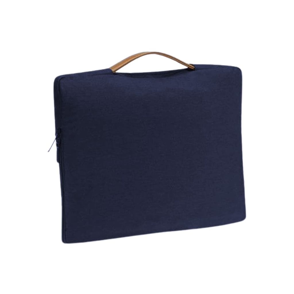SALCEA - Santhome® 15" Laptop Sleeve - Navy Blue/Tan