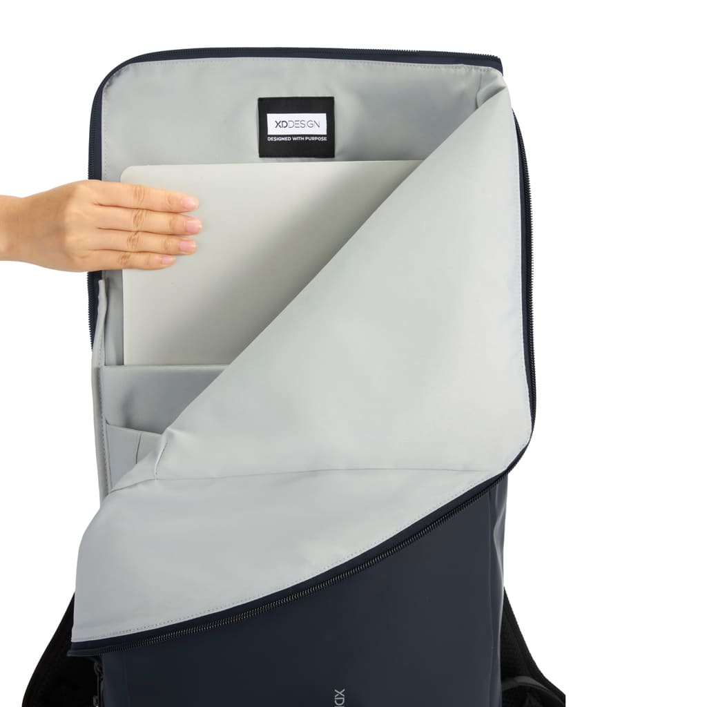 XDDESIGN Urban Water Resistant Flap-top Backpack - Navy
