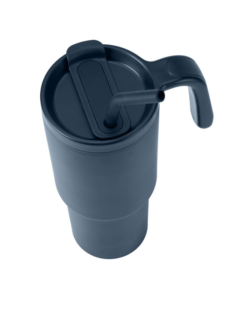 FORZA 360 - Hans Larsen Recycled Stainless Steel/PP Tumbler with 360 Branding - Navy Blue