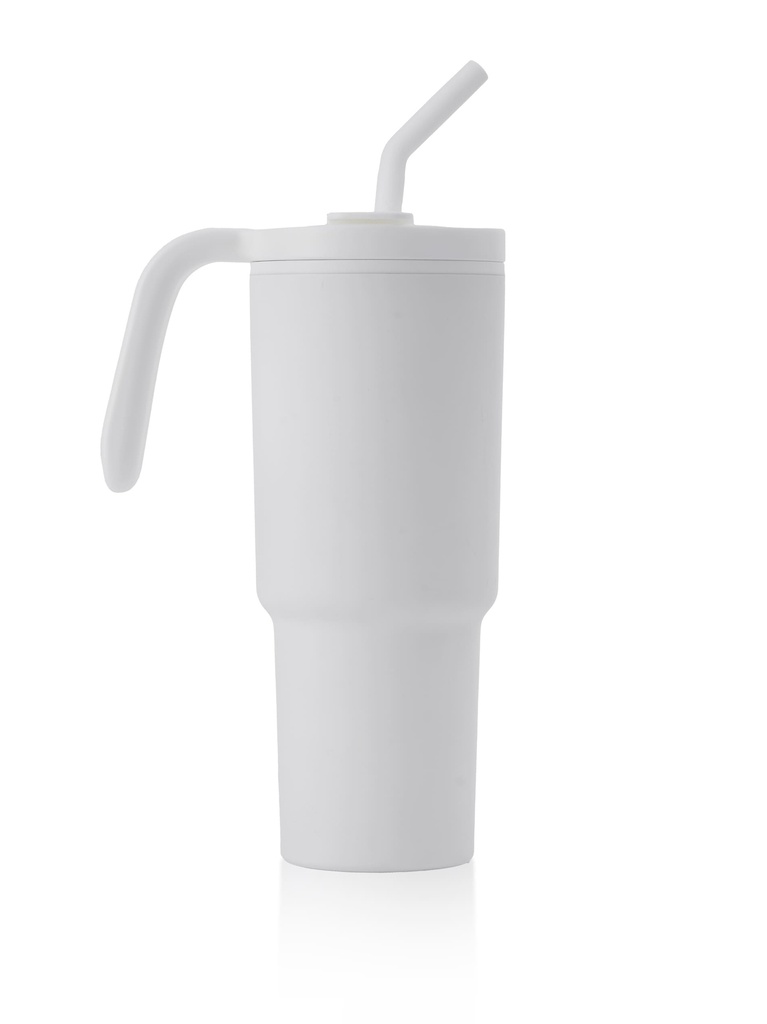 FORZA 360 - Hans Larsen Recycled Stainless Steel/PP Tumbler with 360 Branding - White