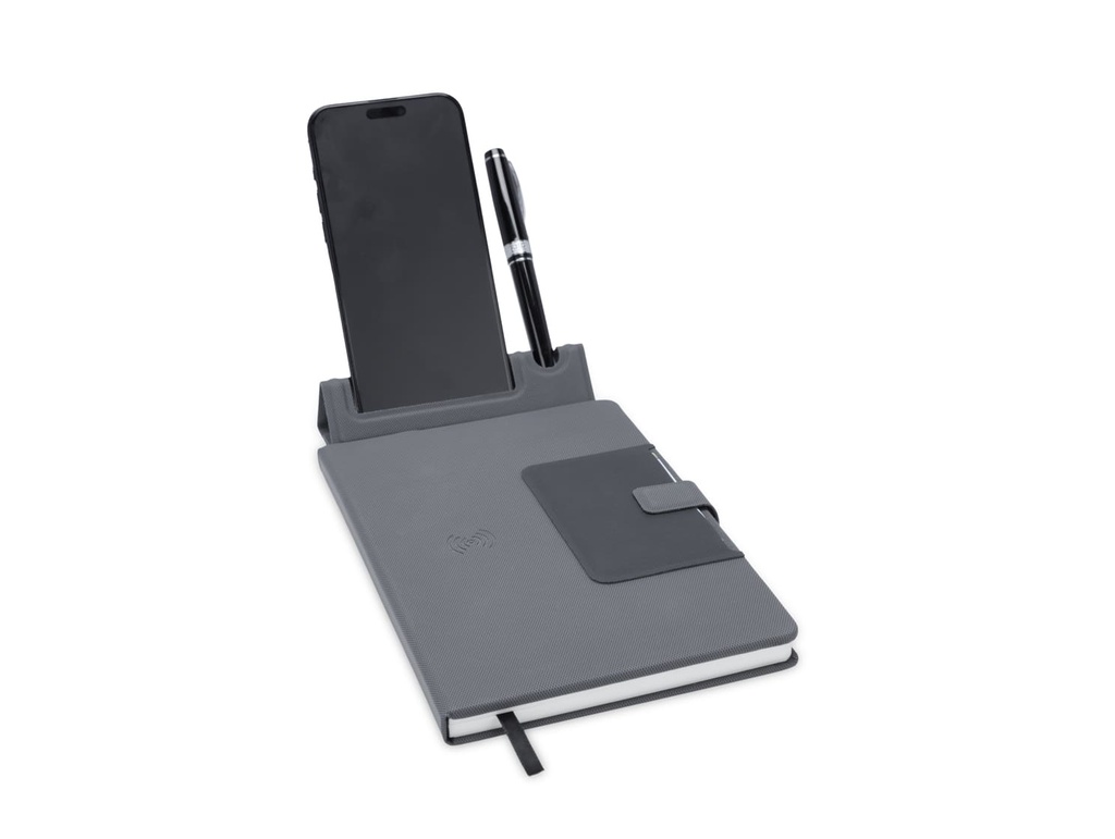 KAMEZ - Santhome 15W Wireless Deluxe Notebook with Phone Stand