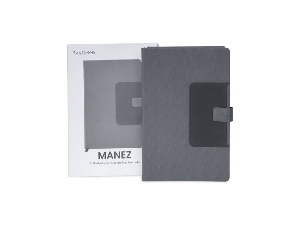 MANEZ - Santhome A5 Notebook with Phone Stand and Pen Holder