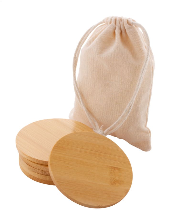 BAMBI SET - eco-neutral Set of 6 Bamboo Coasters