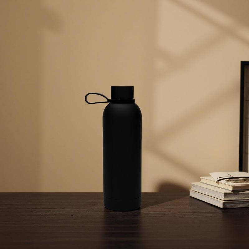 CADIZ - Giftology Double Wall Stainless Steel Bottle 500ml - Black