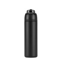 AERO SIP - Hans Larsen Recycled Stainless Steel Bottle with Dual Sip Lid - Black