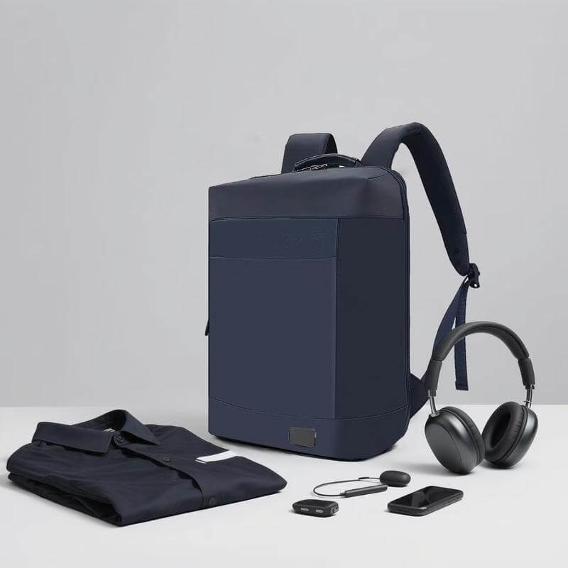 DURHAM - Santhome 15.6" Laptop Backpack - Navy Blue
