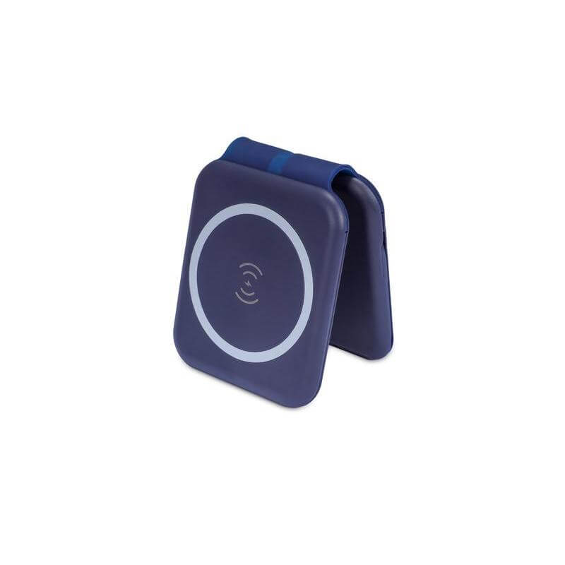 TURIN - @memorii Foldable Wireless Charger and Multicable Set - Navy Blue
