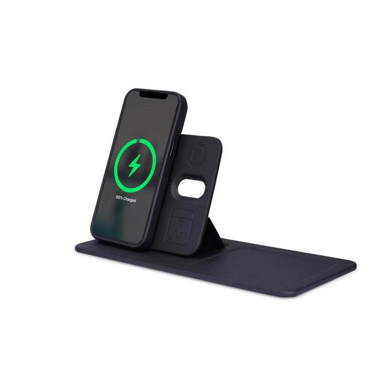 AVRON - Giftology 3-in-1 Magnetic Wireless Charger Desk Tray - Black