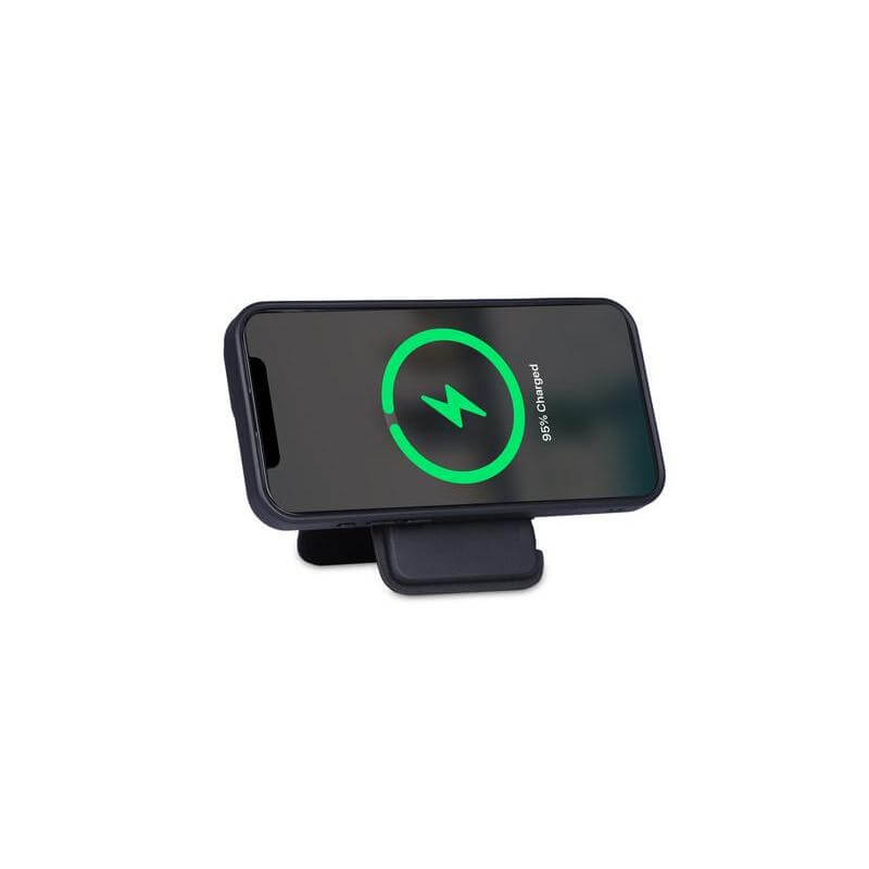 MAG3 - Giftology 3-in-1 Magnetic Wireless Charger Card Holder - Black