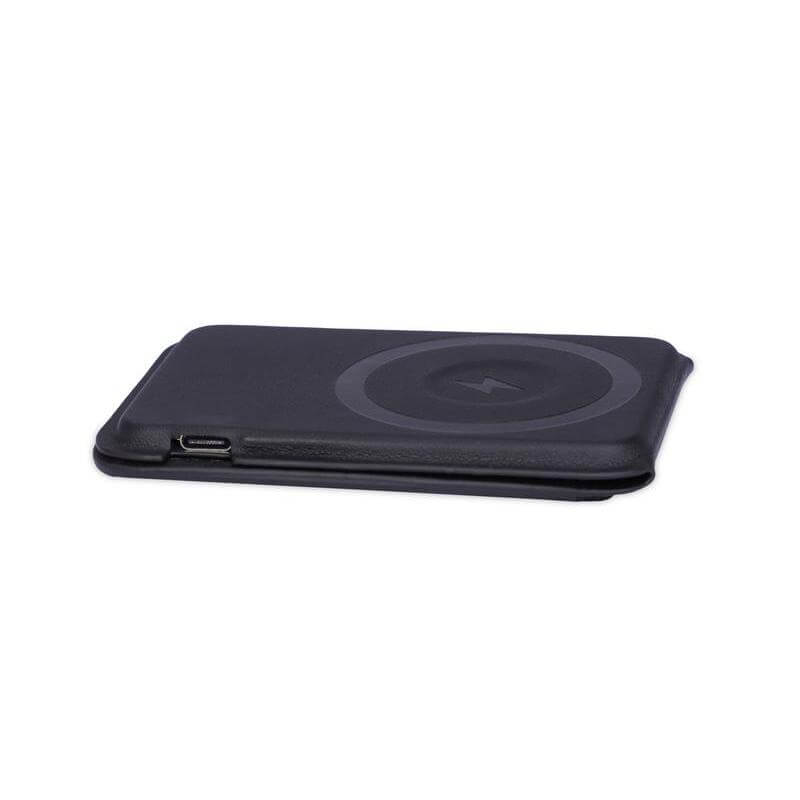 MAG3 - Giftology 3-in-1 Magnetic Wireless Charger Card Holder - Black