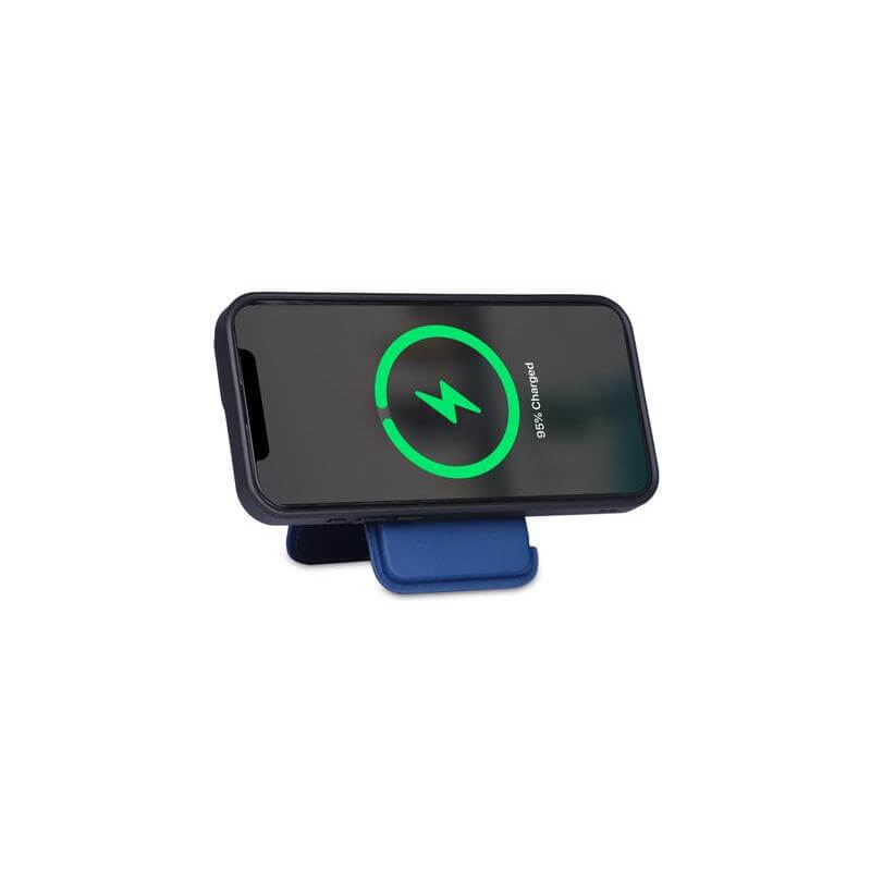 MAG3 - Giftology 3-in-1 Magnetic Wireless Charger Card Holder - Navy