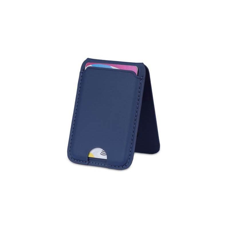 MAG3 - Giftology 3-in-1 Magnetic Wireless Charger Card Holder - Navy