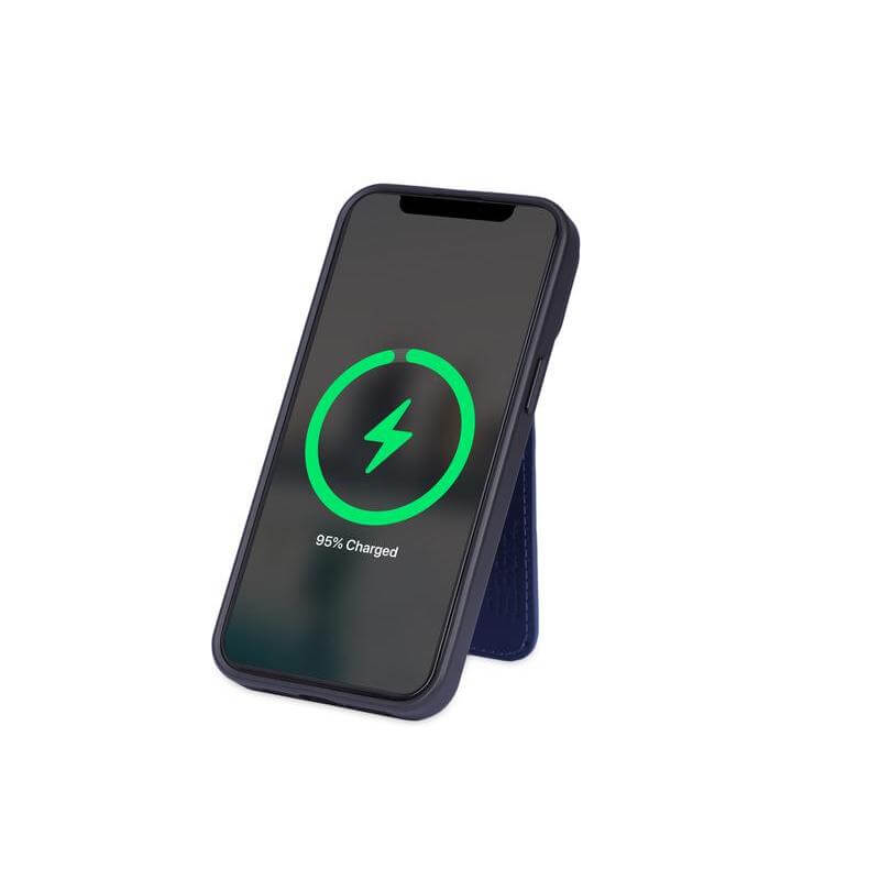 MAG3 - Giftology 3-in-1 Magnetic Wireless Charger Card Holder - Navy