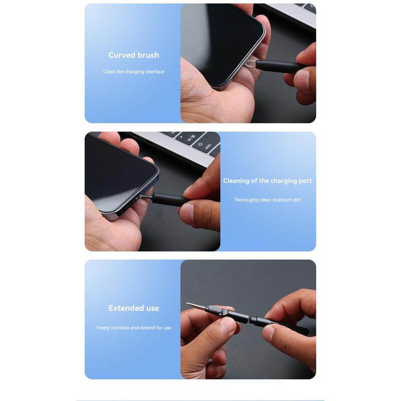 ROMONT - Giftology 6-in-1 Mag Wireless Charger, Multicable & Cleaning Kit