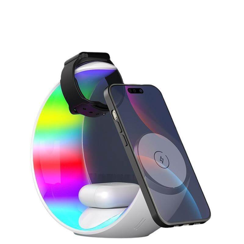 NEXO - Giftoloy 4-in-1 Wireless Charger with Night Light - White