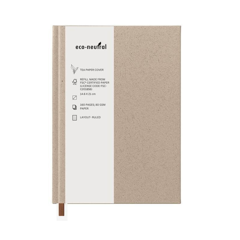 KEILA - eco-neutral TEA Cover A5 Notebook