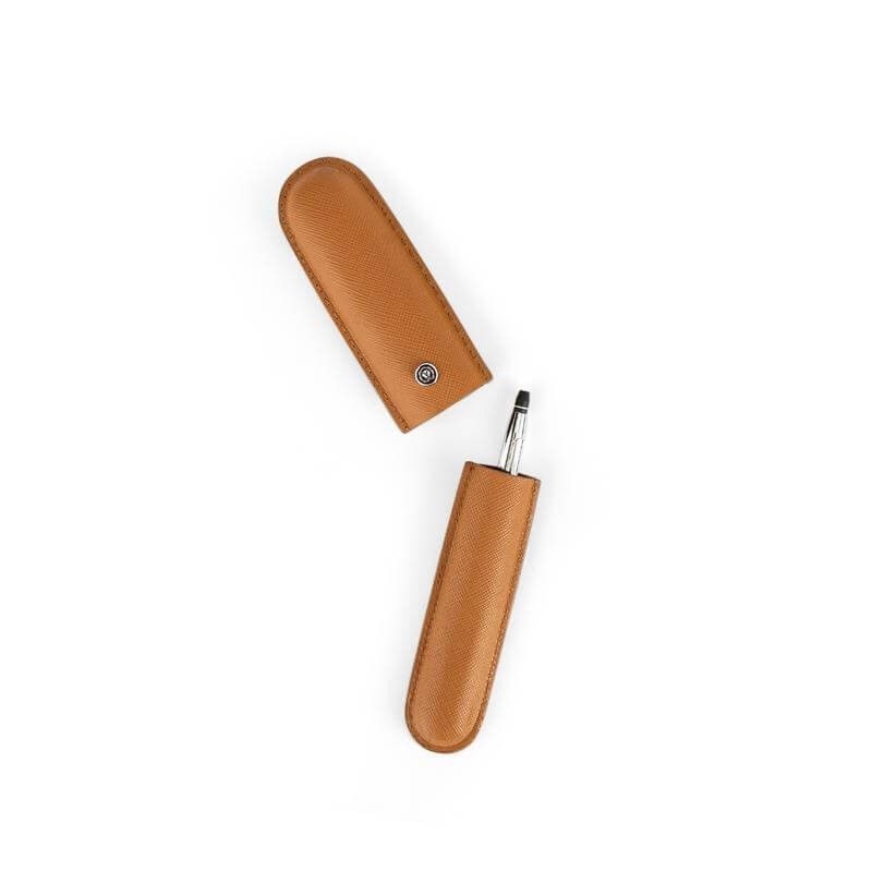 CROSS Leather Single Pen Case - Mocha