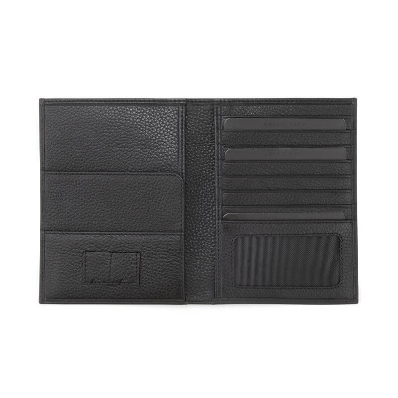 CROSS Soft Grain Leather 9CC Passport Travel Wallet - Black