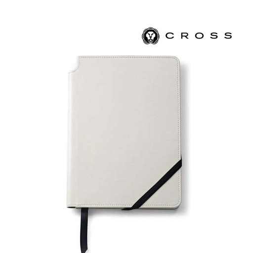 Cross Click™ Chrome Ballpoint Pen with Classic White Journal Gift Set