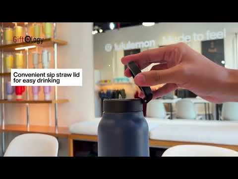 FERRO - Giftology Magnetic Phone Holder Water Bottle 760ml - Navy Blue