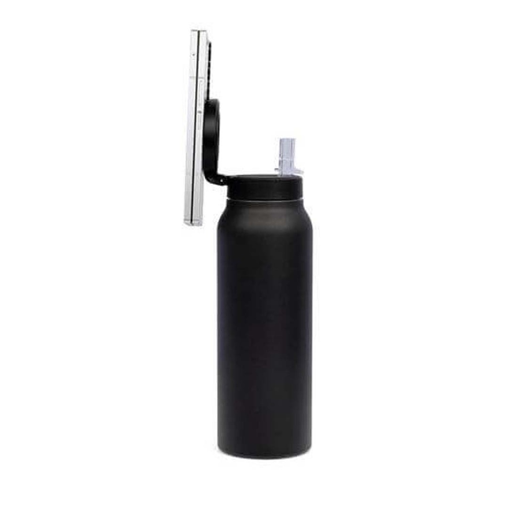 FERRO - Giftology Double Walled Vacuum Bottle with Mag Holder - Black