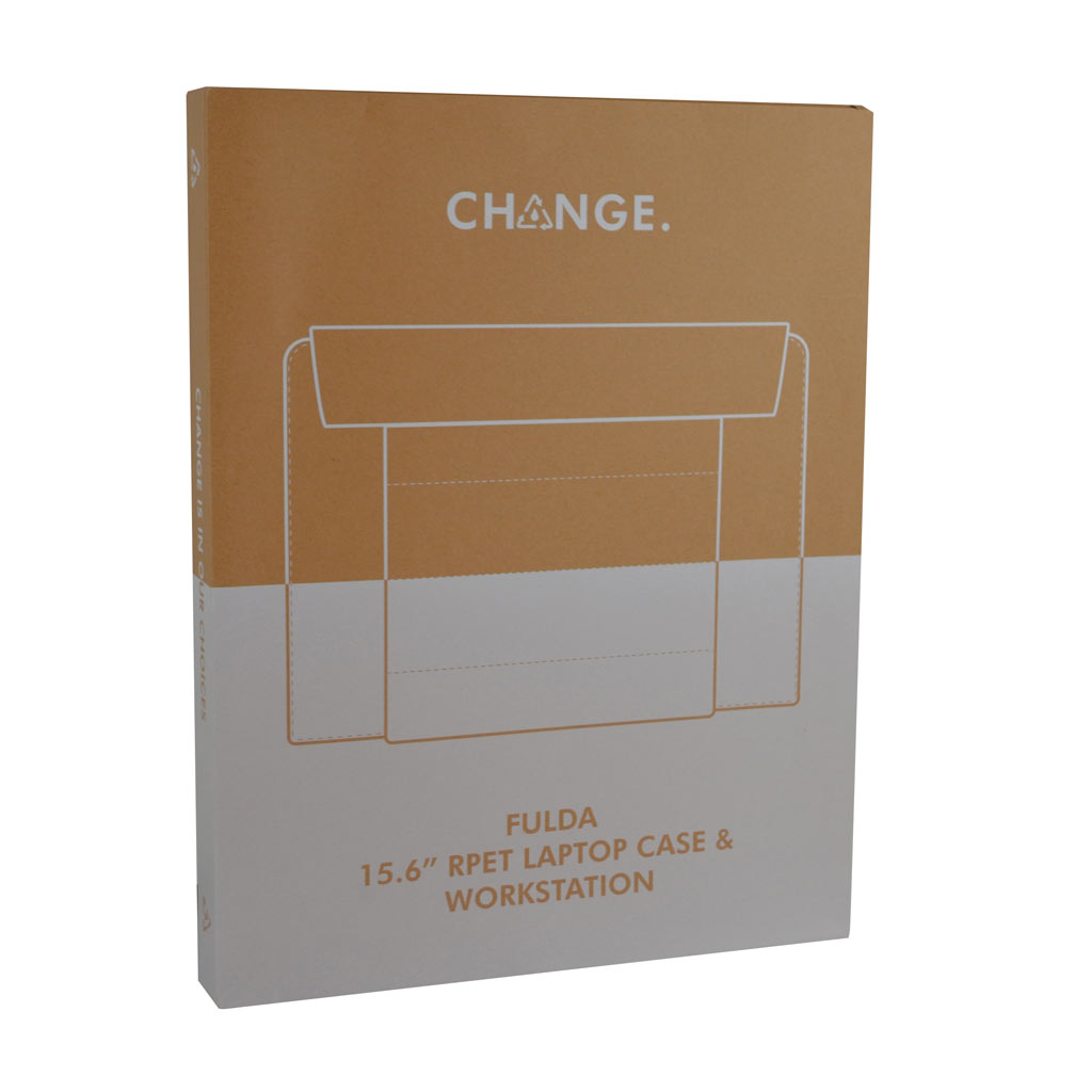 FULDA - CHANGE Collection RPET Laptop Case & Workstation - Navy Blue