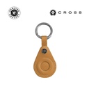CROSS Leather Airtag Key Ring - Mocha