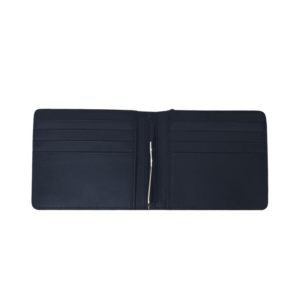 CROSS Leather Clip Wallet - Navy
