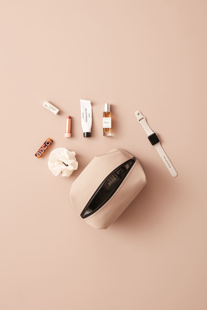 VINGA Baltimore Wash Bag - Beige