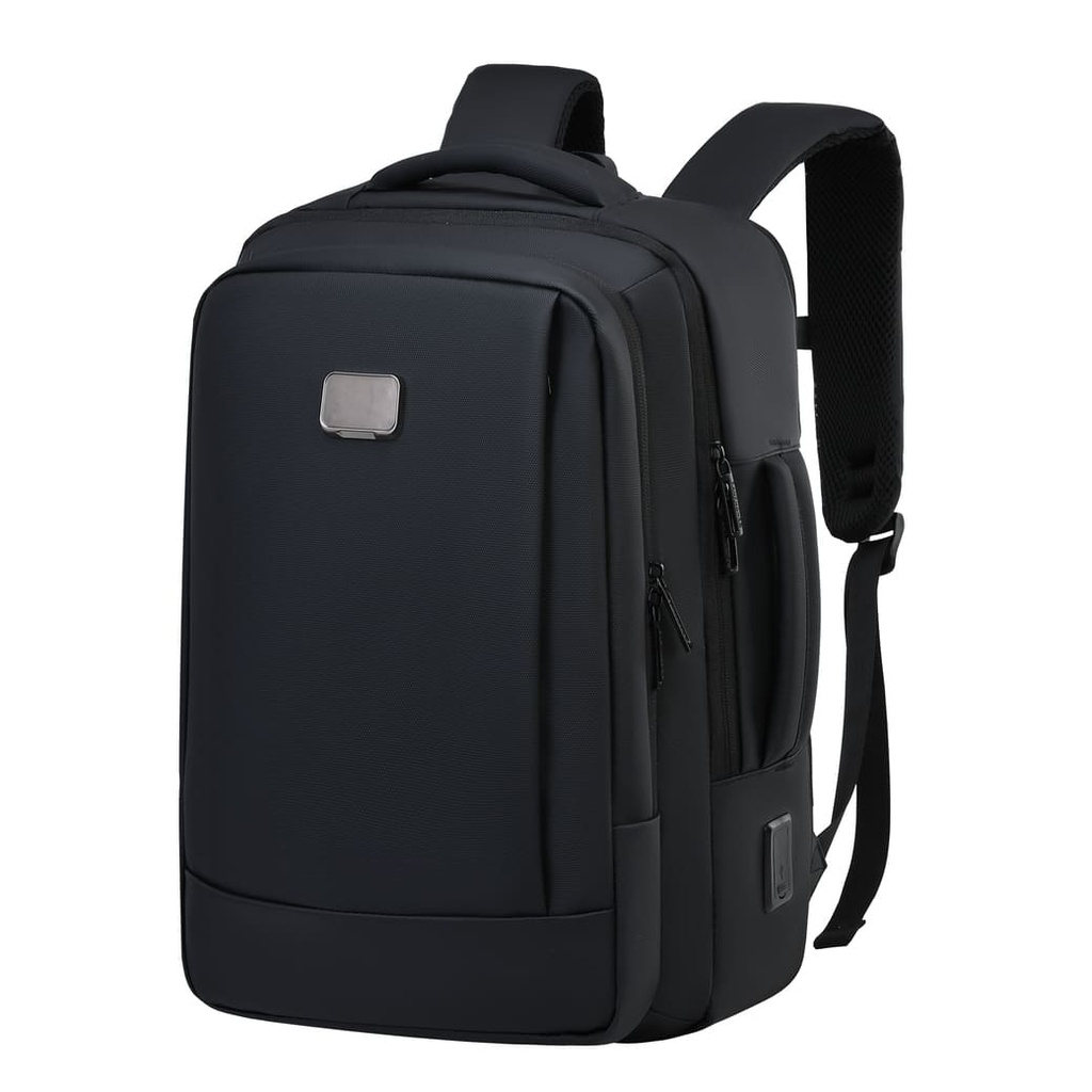 TURISMO - Santhome Expandable 17" Business Backpack - Black