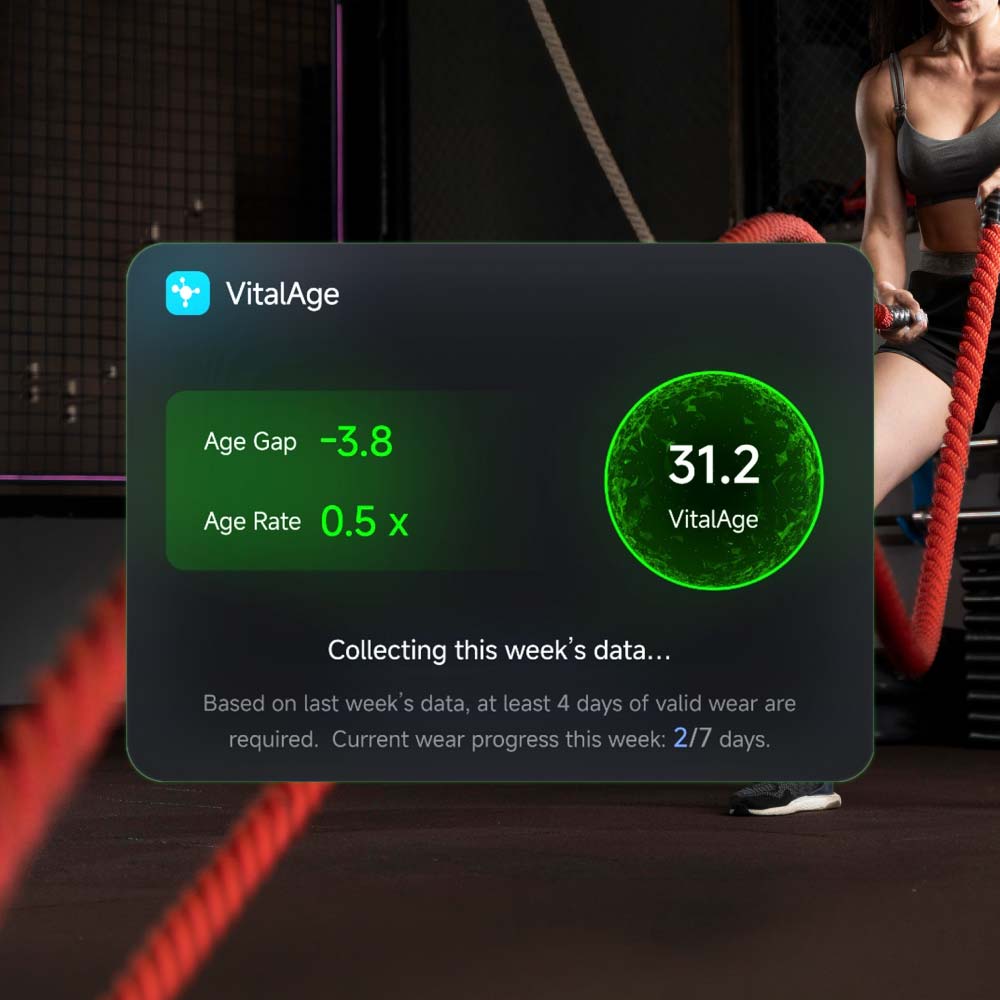 CORE VITAL - @memorii Health & Longevity Smart AI Fitness Band - Black