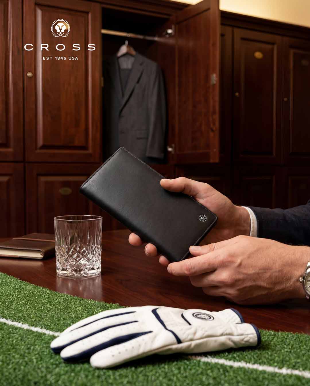CROSS Soft Grain Leather 12CC Longcoat Wallet - Black 5
