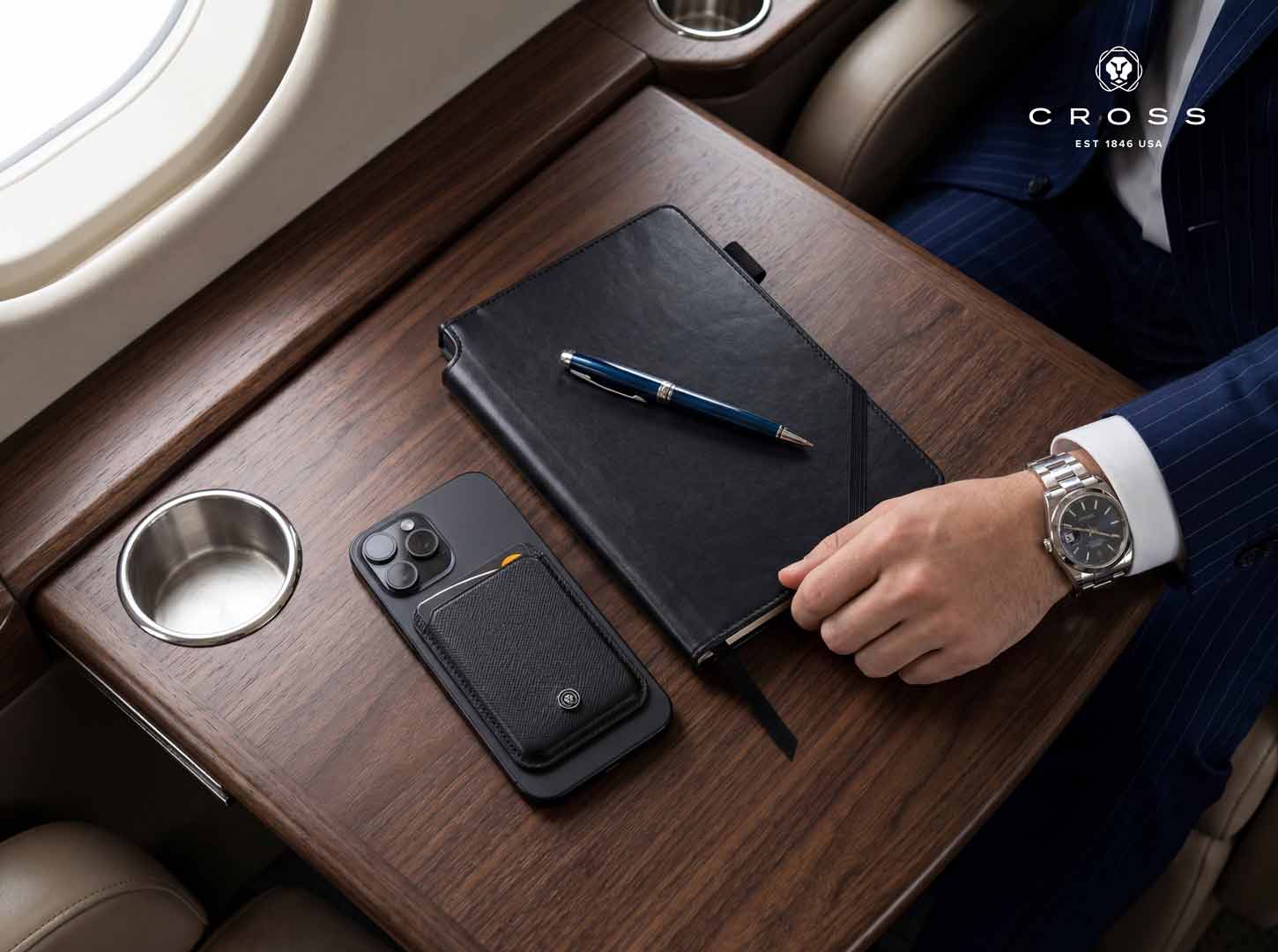 CROSS Saffiano Leather Magnetic Cardholder - Black 6