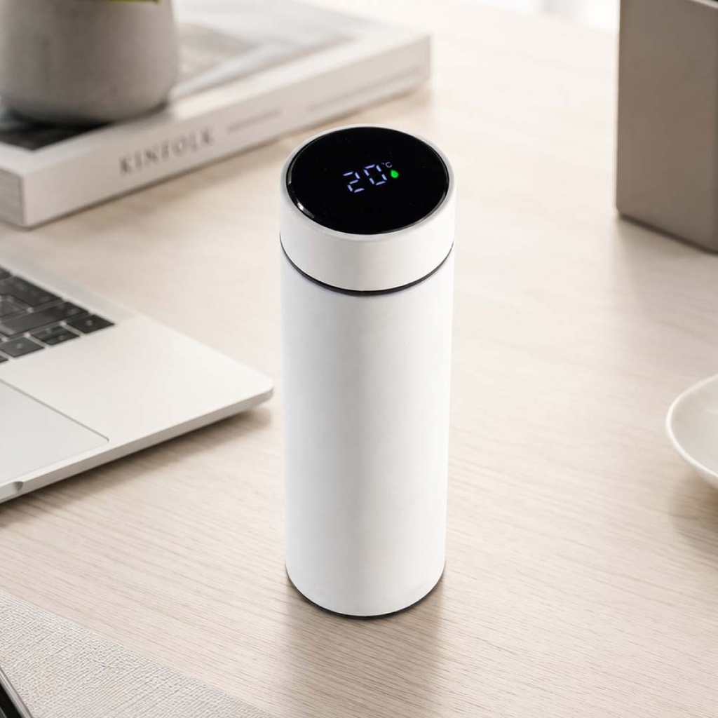 WAHA - Giftology Thermal Flask with LED Temperature Display  500ml - White